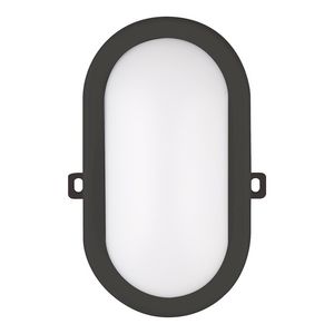 Verlichtingsarmatuur Basic 12W 910lm 3000K ovaal zwart