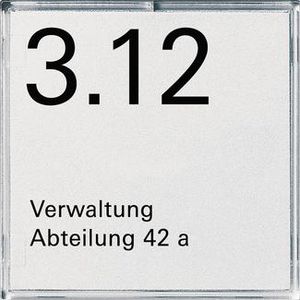 Naam-/deurbordje 1-voudig Accessoires