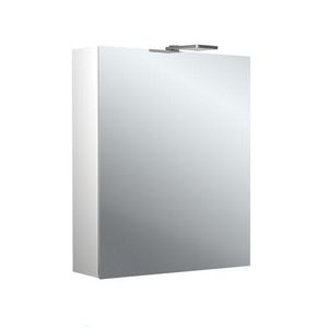 Led-spiegelkast Pure-2 Style 600mm aluminium opbouw 1 deur H=721mm