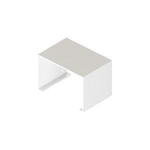 Verbindingssok aluminium wit RAL9010 H60xB85xD60mm tbv leidinggoot