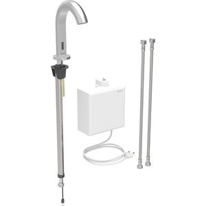 Piave wastafelkraan netv.opb.-functiebox rvs look/geb.