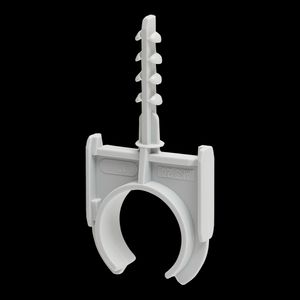 Kunststof buisklempl halvrij boor 6mm 1/24,7-25,8mm VVE=100