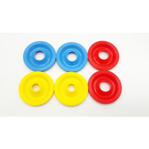 Set doorvoer tulen rood, blauw en geel 160kW