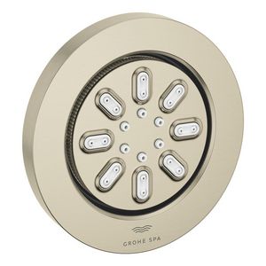 Rainshower aqua 75 zijdouche rond nickel geborsteld (mat licht grijs) (Spa colors coll.)