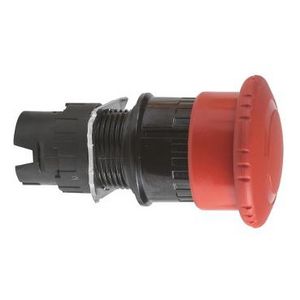 Noodstop vuistslag 30mm Draaiontgrendeling 16mm Rood