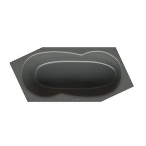 Bad BetteMetric 2060x900mm voeteind RE ovlp voor Smoke