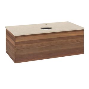 Wastafelonderkast Antao 1000x360x500mm Warm Walnut K31053HM