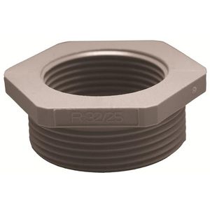 Reducer Hexagonaal Polyamide 6+25 glasvezel M16 M12 Grijs