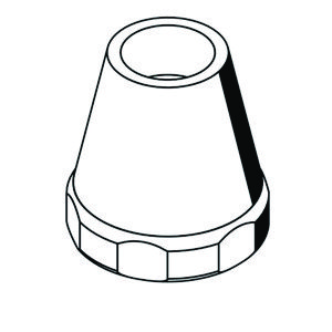 Afdekstolp POLARvoor vorstvrije buitenkraan chroom