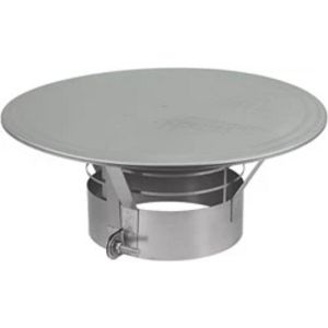 Regenkap met gaas Ø400mm I316L (D0,6)