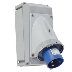 Toestelcontactstop 230V 63A 2P + A IP67 blauw P17 Tempra