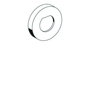 Rozetvoor urinoirspoelkraan BASIC chroom