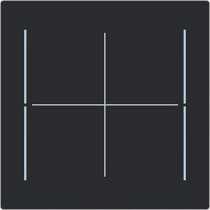 Centraalplaat afdekking Keypad 4v Art-matzwart (LFW/A.4.70.11-45M)