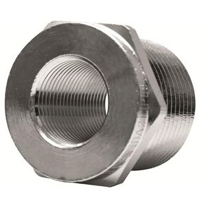 Adapter Hexagonaal mess. 1/2NPT-16M Rauwe kleur