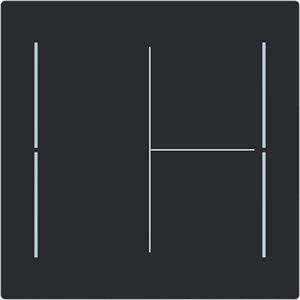 Centraalplaat afdekking Keypad 3v Art-matzwart (LFW/A.3.70.11-45M)