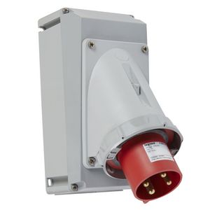 Toestelcontactstop 400V 63A 3P + A IP67 rood P17 Tempra