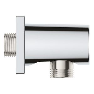 Rainshower wandaansluitbocht 1/2 chroom incl. rozet 4-k