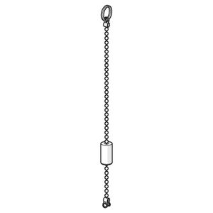 Ketting inzinkbaar compleet