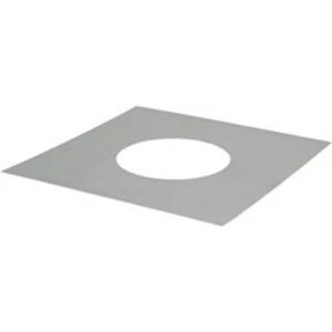 Afdekplaat Ø80mm vierkant I304 (D0,6)