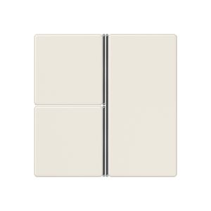 Tastafdekking A/AS 3-voudig compleet wit KNX