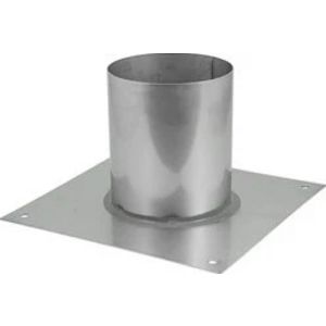 Vloerplaat Ø130-200mm gelaste opstand I304