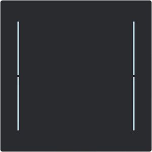 Centraalplaat afdekking Keypad 1v Art-matzwart (LFW/A.1.70.11-45M)
