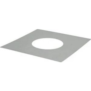 Afdekplaat Ø600mm vierkant I304 (D0,6)