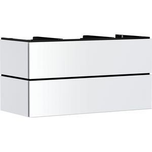 Badmeubel Xilesa E 1180/550 2 lades waskom/gesl. wastafel mat wit