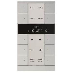 HVAC- sensor KNX - ClimaEco Alu zilver 10f CE (SBR/U10.0.11-83)