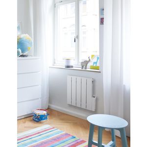 Elektr. designradiator Alura Tech 575x372mm wit RAL9010 500W