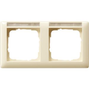 Afdekraam 2-v horiz. TK Gira Standard 55 creme wit