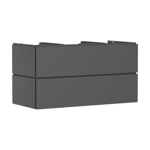 Badmeubel Xilesa E 1180/550 2 lades waskom/gesl wastafel Slate Matt Grey