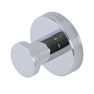 Wandhaak enkel chroom (rozet 50mm) NEMOX
