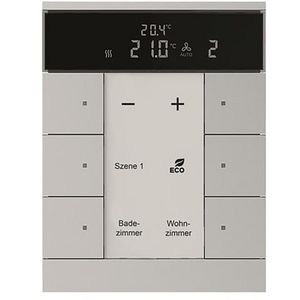 HVAC- sensor KNX - ClimaEco Alu zilver 6f CE (SBR/U6.0.11-83)