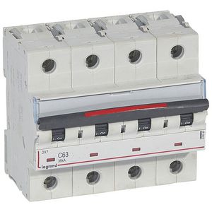 Installatieautomaat MCB DX3 4P C63A 36kA