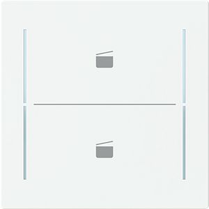 Centraalplaat afdekking 2v knop scenesymbool Art-matwit (LFST/A.2.70.11-44M)