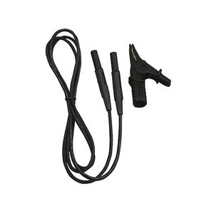 Meetsnoer met krokodilleklem (zwart)