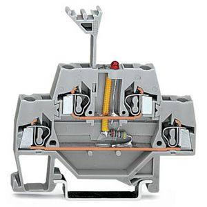 Moduleklem 2-etage LED rood grijs 280-943/281-413 VVE=50