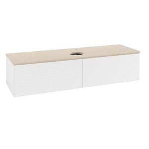 Wastafelonderkast Antao 1600x360x500mm White Matt Lacquer L36153MT