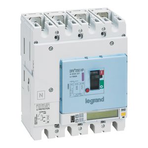 Vermogensschakelaar DPX3 HP 250 S10+RCD 160A 4P 50 kA