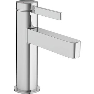 Finoris 1-hendel wastafelmengkraan 100 chroom sprong 126mm incl. push-open plug 1.1/4"