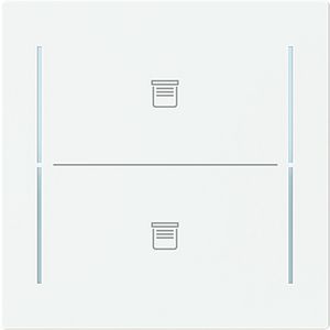 Centraalplaat afdekking 2v knop jaloeziesymbool Art-matwit (LFJT/A.2.70.11-44M)