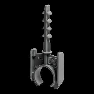 Buisklemplug kunststof hal.vrij boor 6mm 5/8/15-16mm VVE=200