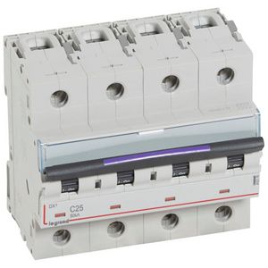 Installatieautomaat MCB DX3 4P C25A 50kA