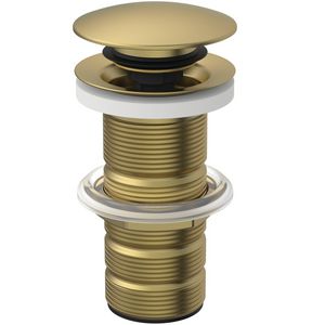 LUXURY CLICKER BASIN WASTE SOLID brushed gold (mat goudkleurig)