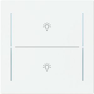 Centraalplaat afdekking 2v knop lichtsymbool Art-matwit (LFBT/A.2.70.11-44M)
