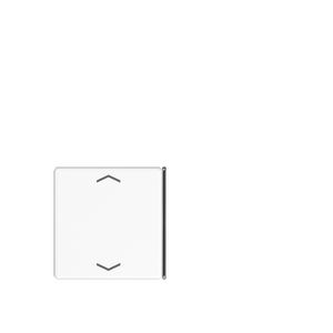 Tastafdekking A/AS 4-voudig pijl alpinwit KNX