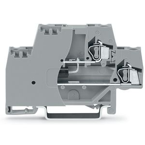Moduleklem 2-etage met afsluitplaat grijs 280-944/281-589
