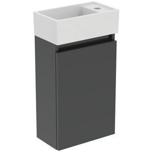 Fonteinmeubel pack grijs fontein kraangat rechts wit tiempo