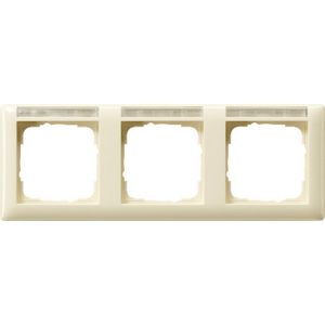 Afdekraam 3-v horiz. TK Gira Standard 55 creme wit